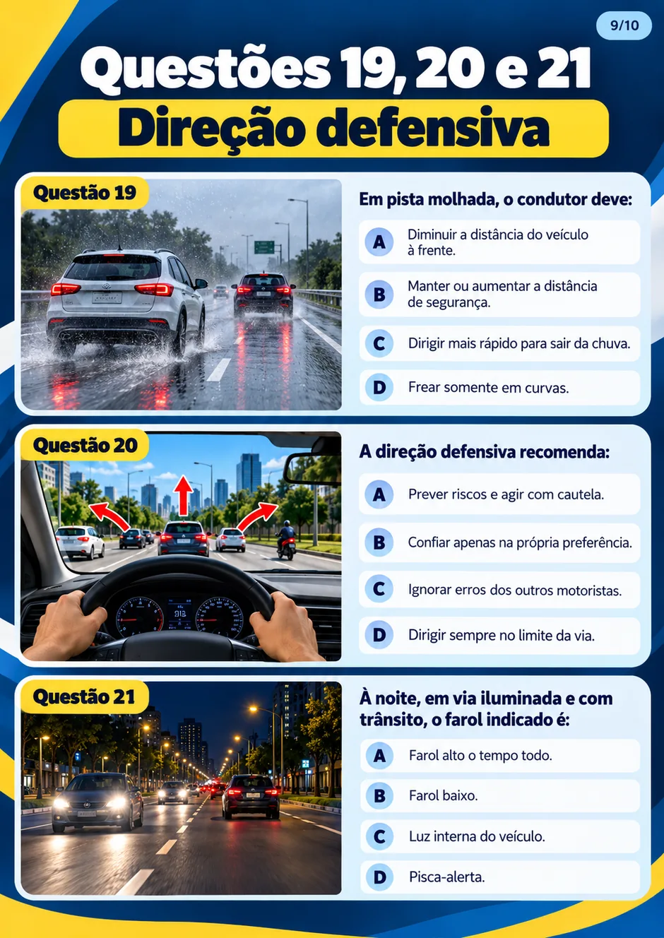 Questões de direção defensiva