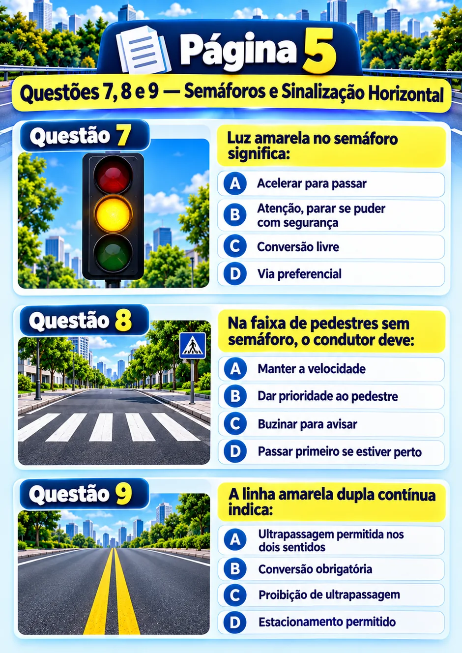 Semáforos e sinalização